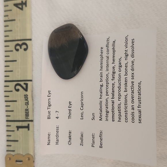 Blue Tigers Eye Crystal / Healing Stone - Picture 2 of 2